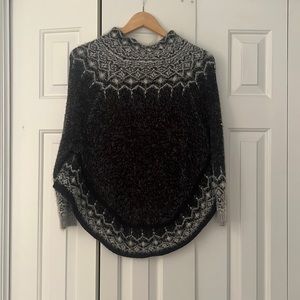 Long sleeve fuzzy top dressy